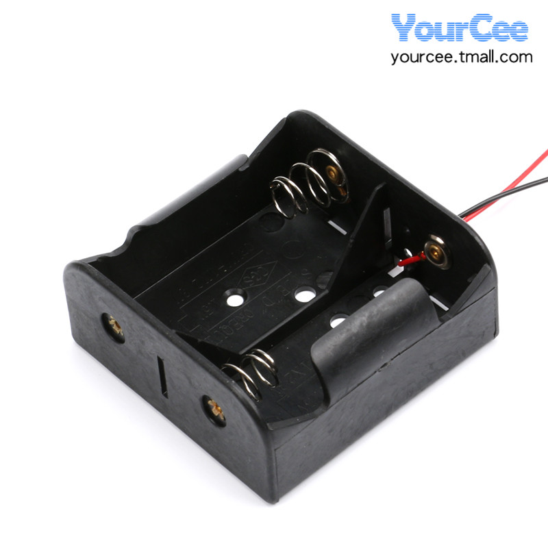 【YourCee】优质电池盒 二节一号 可装2节1号电池 带粗线 - 图0