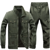 Хлопковый износостойкий осенний комбинезон для работы, защита от ожогов