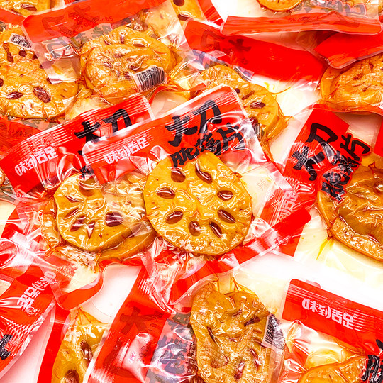 味到舌足大刀藕片散称黑鸭味脆藕湖南特产休闲素食下饭菜零食小吃