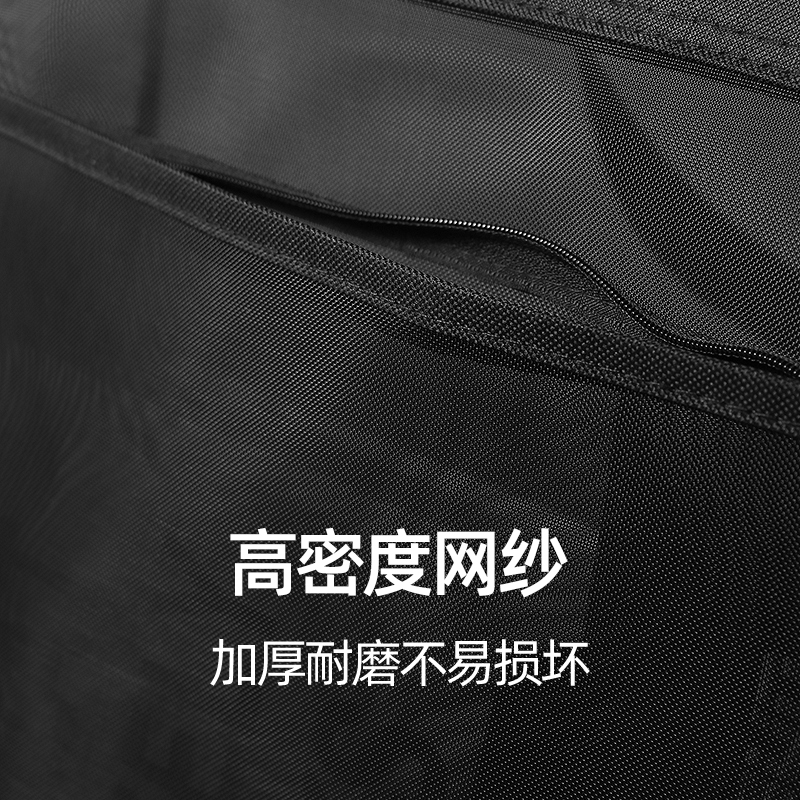 A4大号美术袋16开16k文件袋手提书袋网纱拉链式儿童补习袋大容量帆布小学生画画马克笔收纳包网格手拎资料包