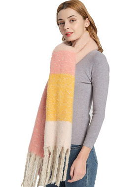 Circle Yarn Thick Tassel Color Matching Thick Scarf Shawl