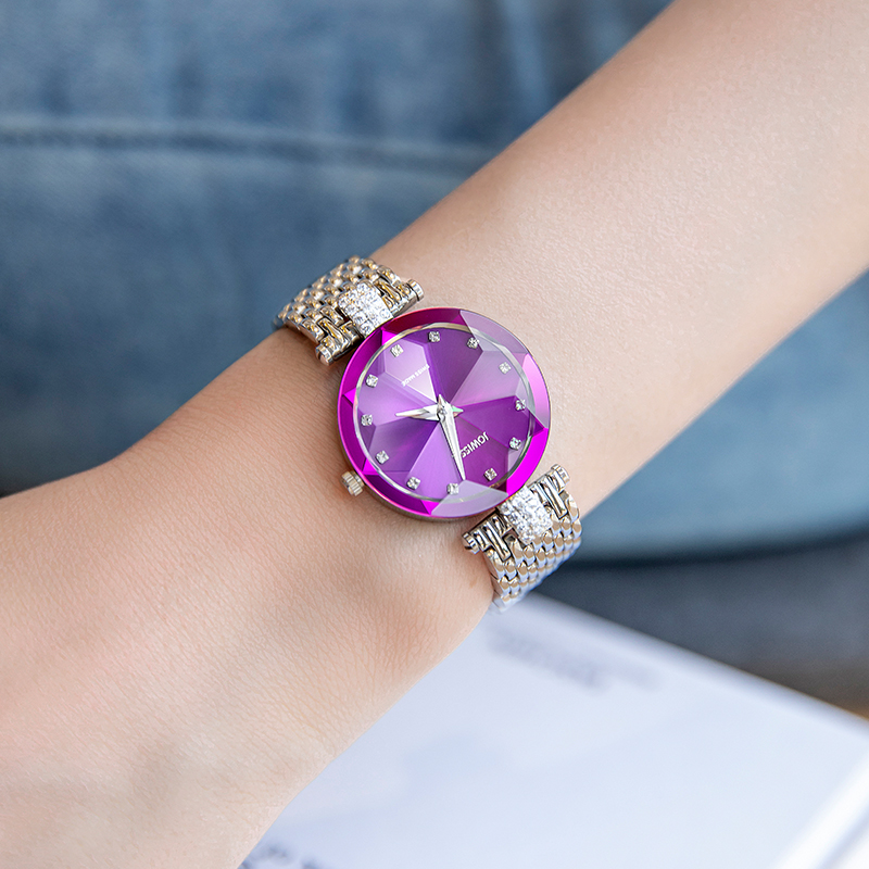 jowissa瑞士名牌女士手表女2024新款名牌正品奢华女款紫色时装表 - 图0