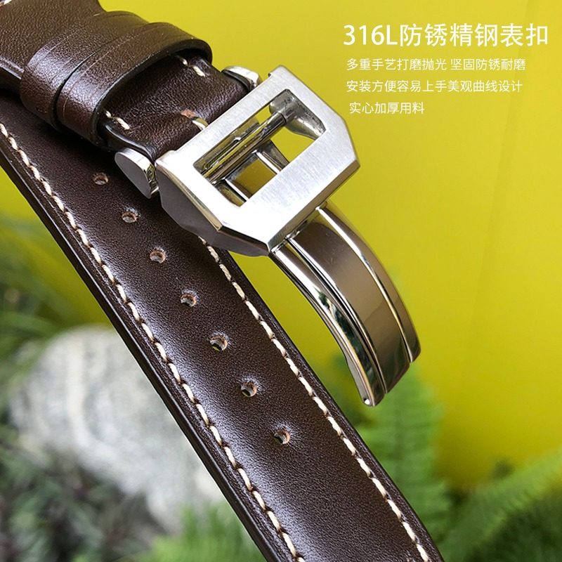 真牛皮手表带男万国大飞行员小王子 泰菲格手表配件