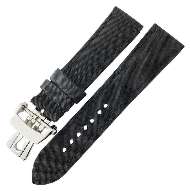 宝珀五十寻噚5000尼龙纺伦帆布表带 泰菲格手表配件