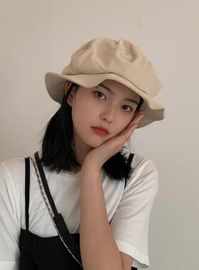 夏季日系夸张风大头围遮阳帽子