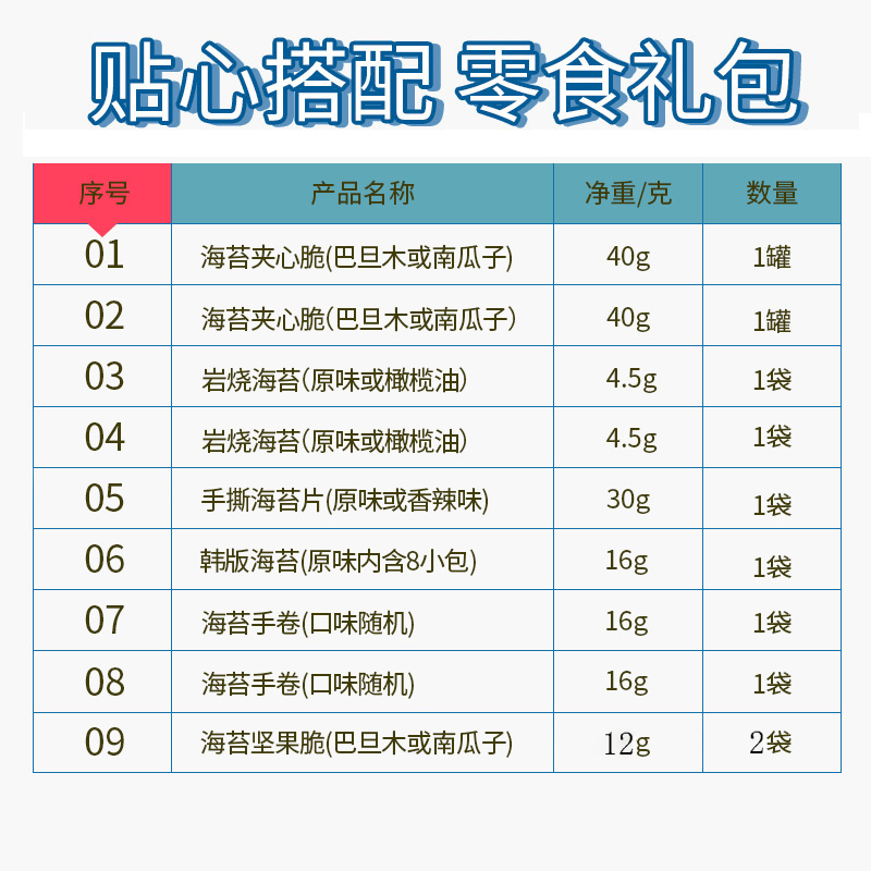  苔之乐海苔系列