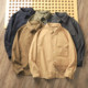 Lapel long sleeve simple solid color work shirt