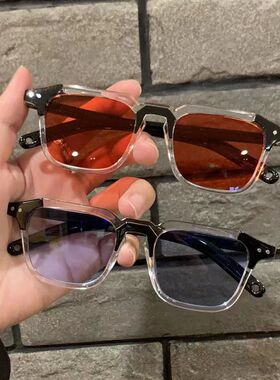 复古韩版新款遮阳小方框墨镜女潮