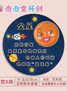 幼儿园小学太空宇宙探索八大行星介绍立体雪弗板环创布置走廊装饰