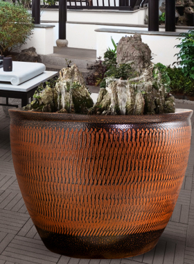 景德镇陶瓷碗莲庭院别墅荷花缸