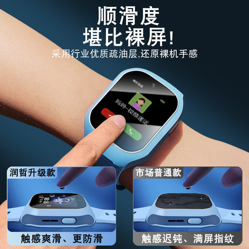 润哲 适用小米米兔5C/4C/7X儿童手表钢化膜C7A电话手表套5X贴膜4Pro屏幕6C保护膜U1膜Redmi表带S1软壳保护套 - 图3