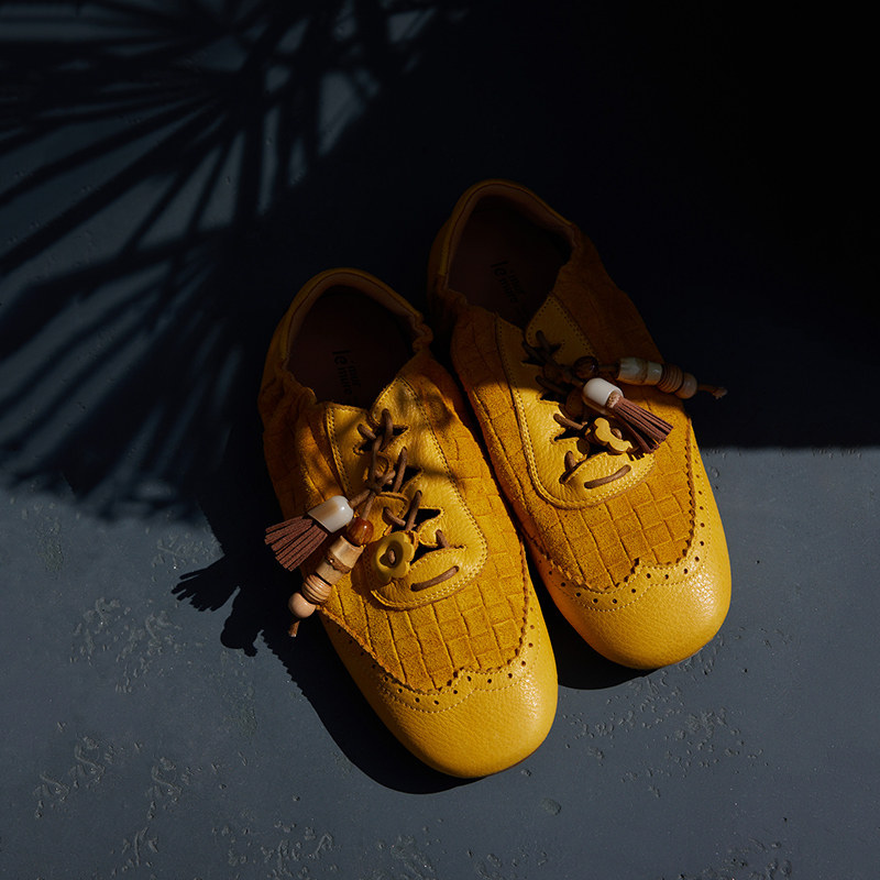 Le' Murmure 新艺术派·有机曲线 布洛克镂雕 压花复兴串珠德训鞋,淘宝优惠券,粉丝福利购,淘宝优惠卷