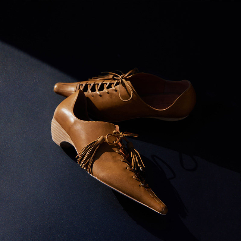 Le' Murmure Clean Fit风流苏 意大利进口牛皮 尖头"超A"粗跟单鞋,淘宝优惠券,粉丝福利购,淘宝优惠卷