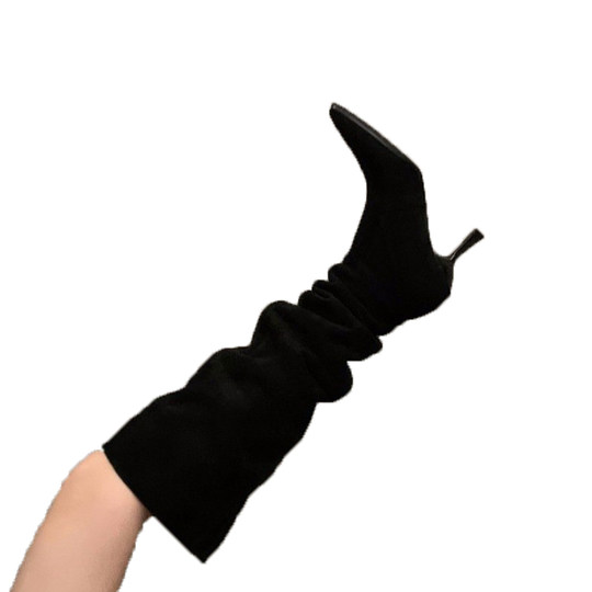 Large tube high boots, stiletto heels, new autumn and winter heap boots