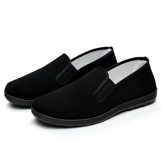 Cloth shoes soft sole slip-on work shoes dad casual shoes