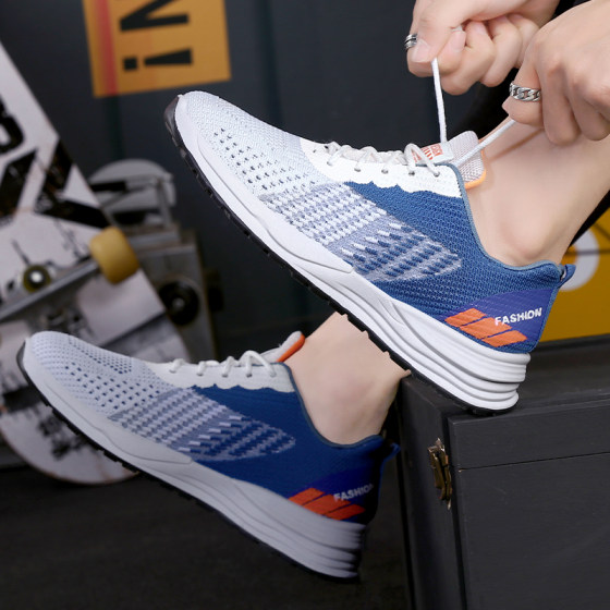 Casual running shoes, breathable mesh, soft sole, non-slip, fashionable
