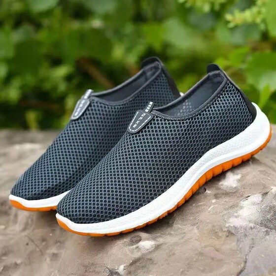 New style breathable tendon sole driving mesh walking shoes