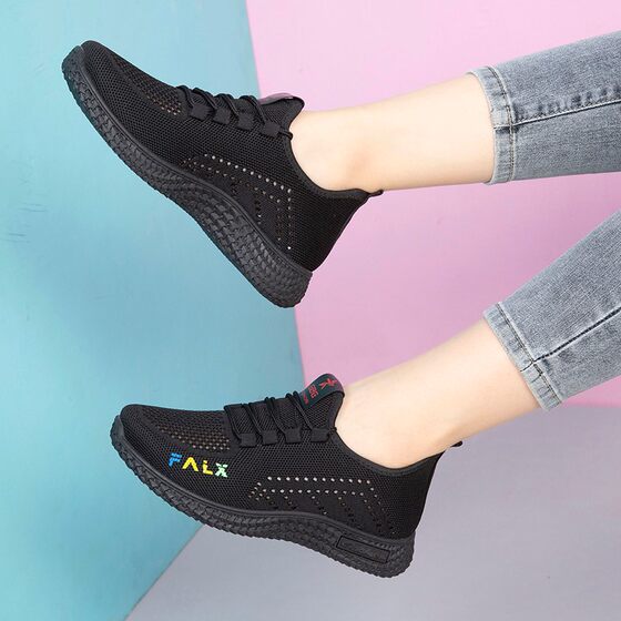 Leisure sports mesh breathable soft sole shoes non-slip and wear-resistant