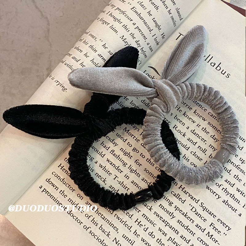 儿童兔耳朵蝴蝶结发圈扎高马尾皮筋头绳小女孩不伤发可爱发圈发饰,淘宝优惠券,粉丝福利购,淘宝优惠卷