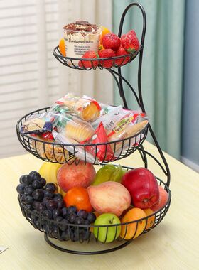 水果盘零食置物架餐桌收纳架客厅茶几糖果盘桌面轻奢水果果盘家用