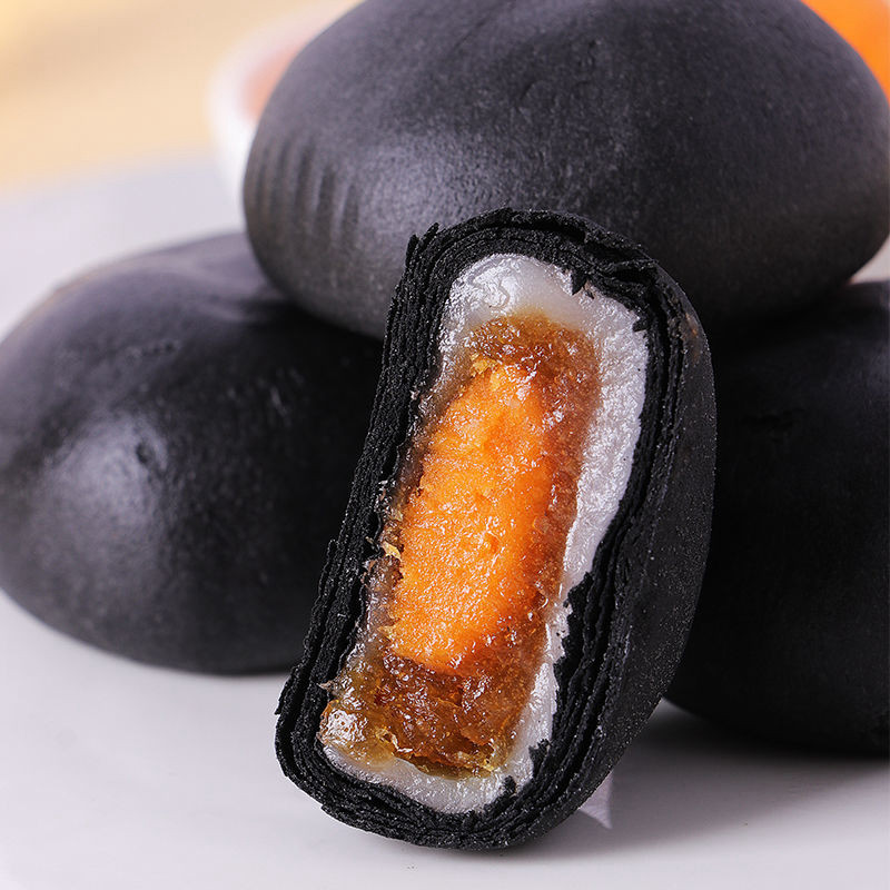 脸皮薄黑金酥黑金整箱早餐蛋黄酥 脸皮薄食品传统糕点