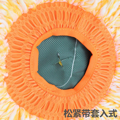 太阳花拖把头旋转拖把头替换加厚圆形套入好神拖地拖布头非纯棉线 - 图1