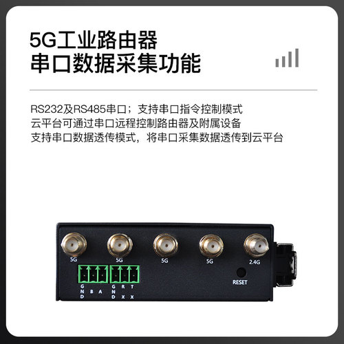 力必拓5g插卡工业路由器全网通移动联通车载wifi联网CPE千兆端口转有线转串口远程运维异地联网T300mini2版