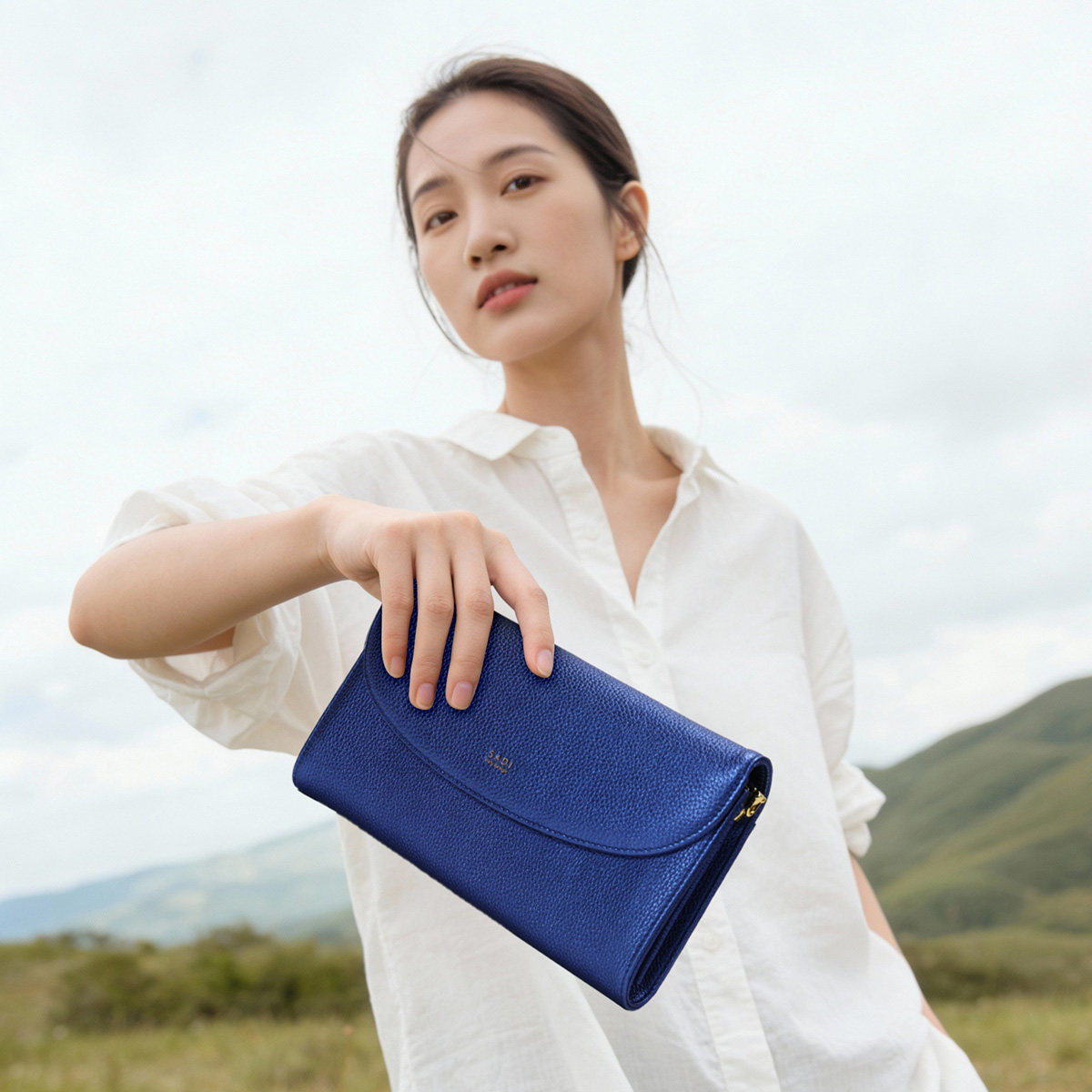 SADI链条包女软皮真皮单肩斜挎包大容量长款钱包高级质感手拿包女,淘宝优惠券,粉丝福利购,淘宝优惠卷