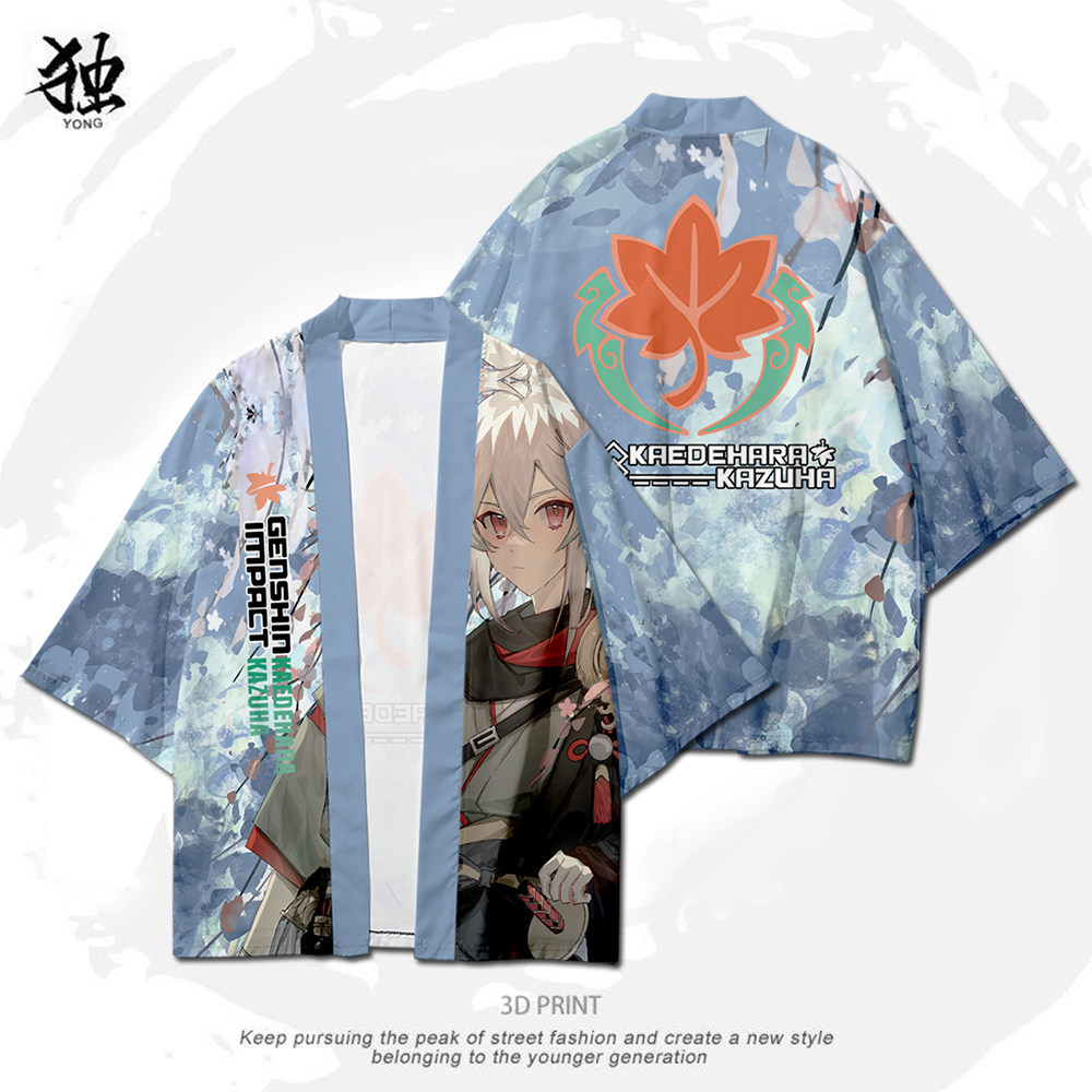 原神枫原万叶印象羽织日系法批周边长袖半袖动漫防晒衣服二次元套_虎窝淘