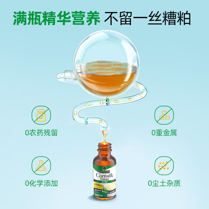 【新品】纽安思利水去肿玉米须消茶饮 NaturesAnswer海外其他药食同源食品