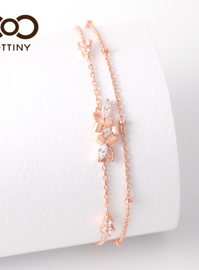 cottiny双线轻奢小众时尚风手链