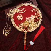 Ancient Wind Regiment Slain Bride Wedding Celebration Chinese Wedding Chinese Wedding Fan to Delight The Flowers Diy Handmade Show and Finished Fan