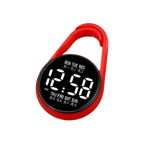 新款水滴钥匙挂表学生挂表韩版星期夜光ins森系便携考试电子怀表 - 图3