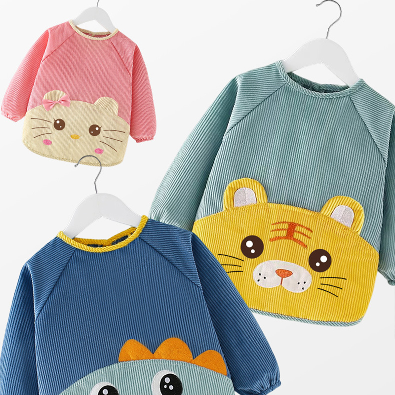 Baby apron coverall waterproof and dirt-proof children's autumn and winter