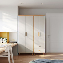 Lins Home Brief Modern Finished Goods Wardrobe Home Bedroom Small Family Type Simple Closet Solid Wood Feet Lins Wood Industry