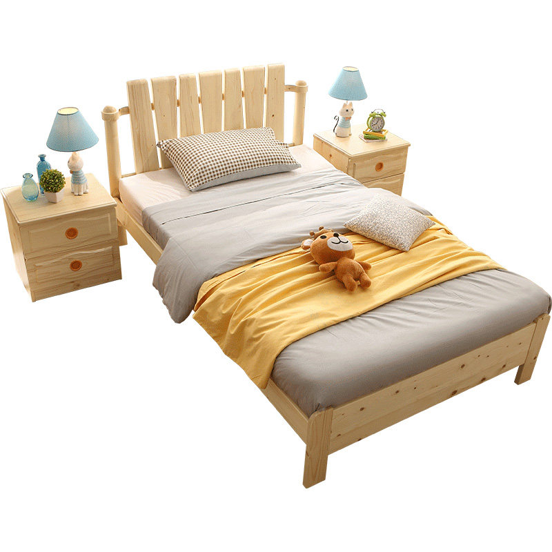 林氏木业全实木小男女孩1.2儿童床 林氏木业kids儿童床