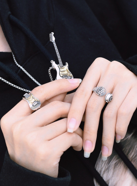 小众设计朋克风杜氏古匠纯银女