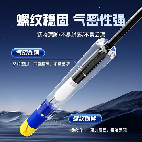 盒装可拆卸快速漂座硅胶子线夹浮漂座鱼漂秒更换路滑漂坐钓鱼配件 - 图1