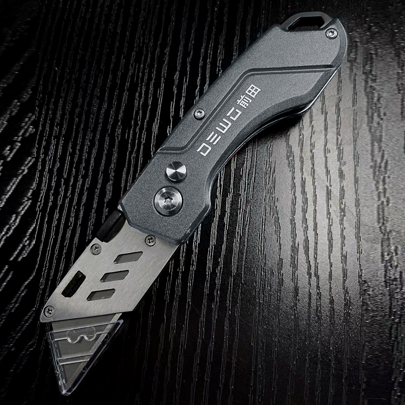 前田美工刀不锈钢重型全钢加厚壁纸刀电工刀专用电缆剥皮刀折叠刀 - 图0