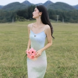 Демисезонный трикотажный свитер, платье, приталенный комплект