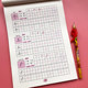 Chinese character practice calligraphy book for young children with 300 words