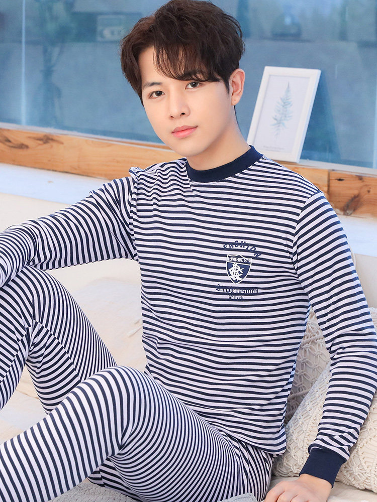 纯棉大童保暖内衣套装薄款棉毛衫 俞兆林优云保暖套装