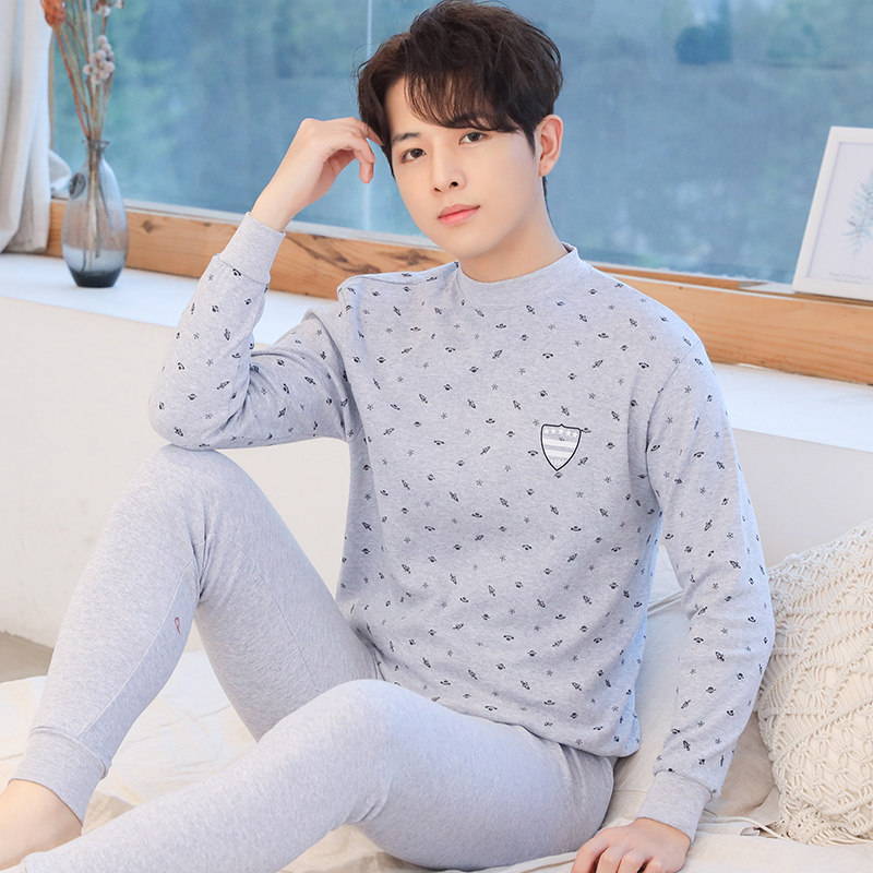 纯棉大童保暖内衣套装薄款棉毛衫 俞兆林优云保暖套装