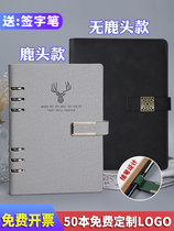 a5 Loose-leaf Notebook Brief College Student b5 Business Stationery Removable Loose-leaf Benzi Thickened Notepad Customisable Imprint Logos Office Conference Record This Shell Replacement Loose-leaf Paper