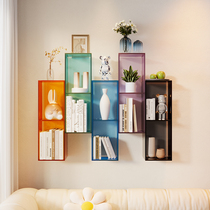 Acrylic Bookshelf Modern Light Lavish Living Room Bedroom Wall Shelve Color Free Styling Wall-mounted Display Cabinet