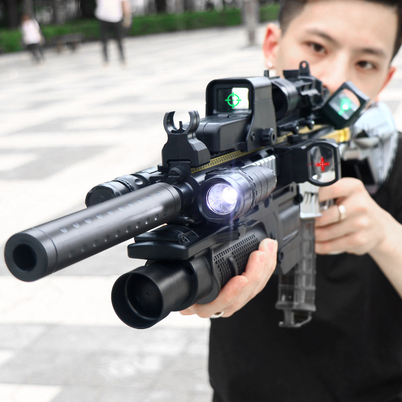 m416满配吃鸡电动连发皮肤玩具男孩 亿启乐母婴电动玩具枪