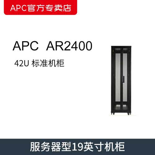 施耐德（APC）42U 标准机柜 AR2400 UPS19英寸-带侧板 - 图0