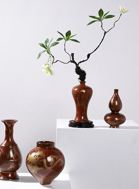 新中式样板间禅意唐马软装摆件