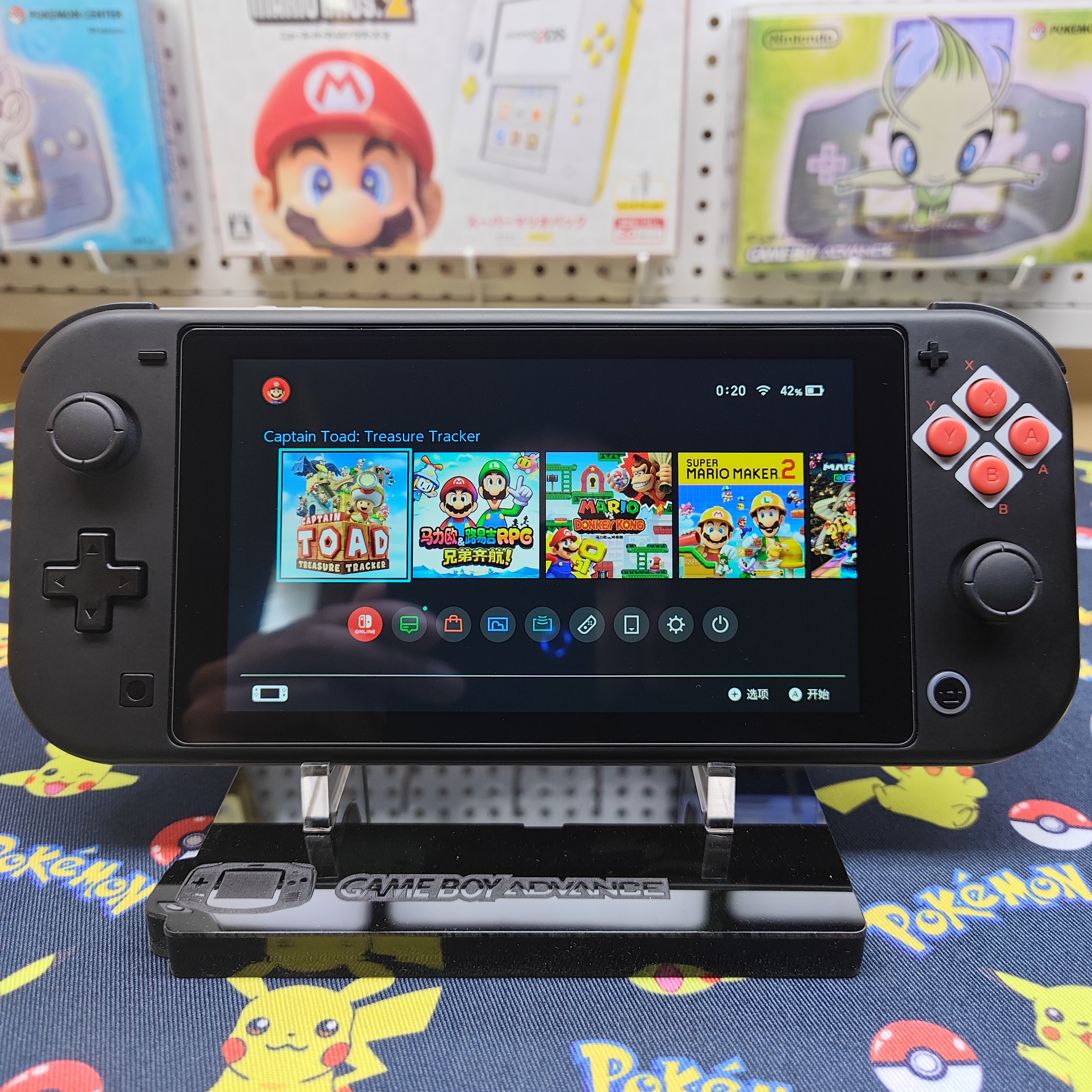 改装定制switchlite游戏机NES经典大气层双系统霍尔摇杆全贴合屏 - 图0