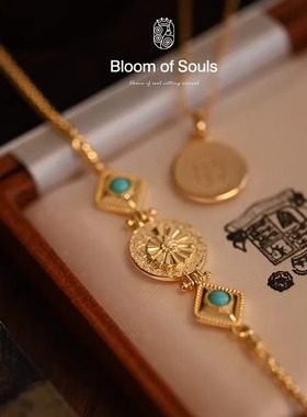 《深海旧梦》原创纯银金币女手链